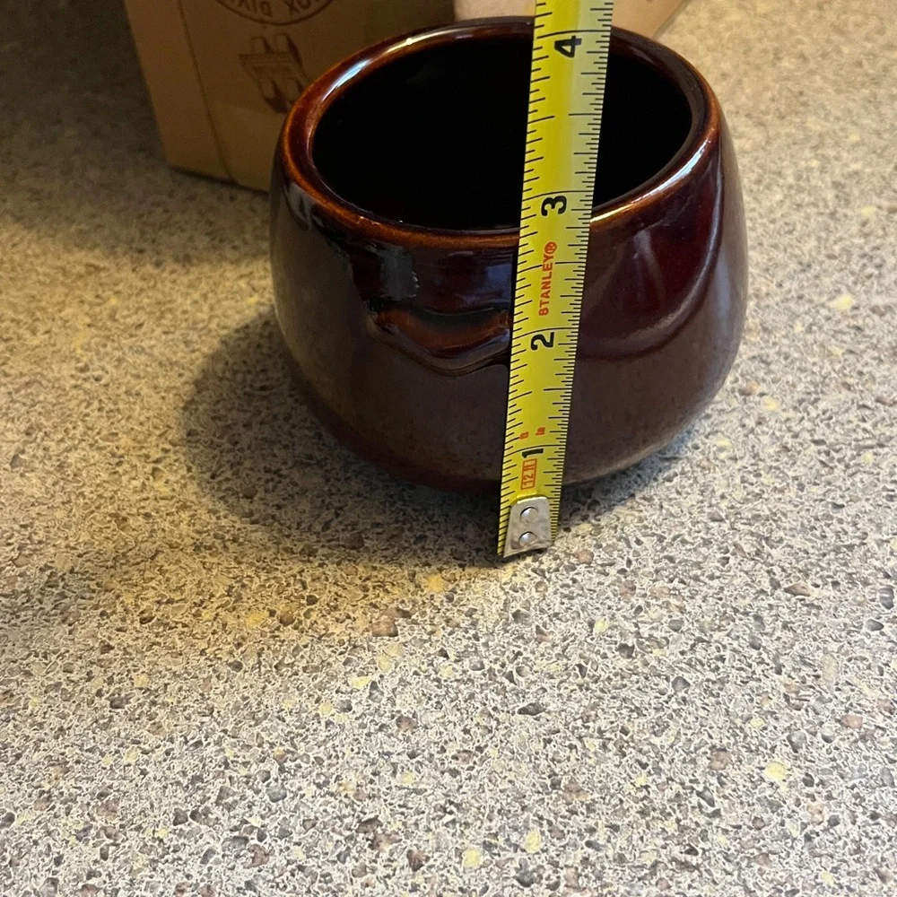 Vintage set of four West Bend bean pots. No. 5.109 with original box.